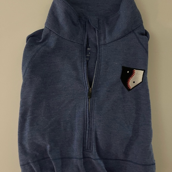 Half Zip Baseball Sweatshirt - Picture 2 of 8